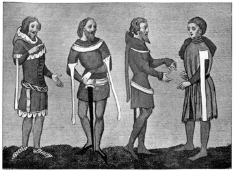 Traje do século XIV, 1910