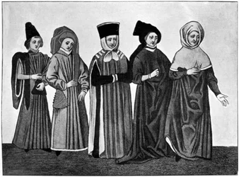 Trajes, século XV, 1910