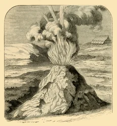 Cotopaxi em erupção em 1743, 1881.