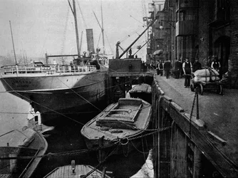 Cais de algodões, Tooley Street, Londres, c1900 1901