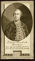 Conde Johann Friedrich Struensee 1737-1772, 1772.