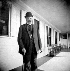 Conde Sergei Yulyevich Witte, primeiro ministro russo, durante sua viagem aos EUA, 1905