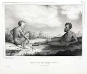 Casal de Aborígenes da Tasmânia (Austrália)
