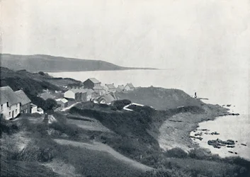 Coverack - Enseada e Vila, 1895
