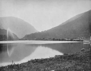 Entalhe de Crawford, montanhas brancas, New Hampshire, c1897.