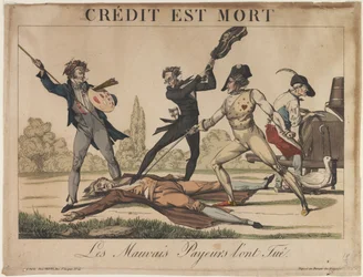 Crédito está morto Crédito está morto, início do século XIX.