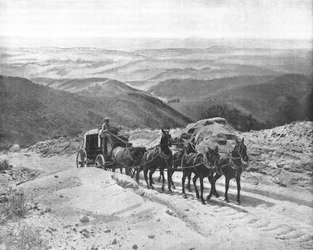 Passagem de San Marcos Pass, Califórnia, EUA, c1900.