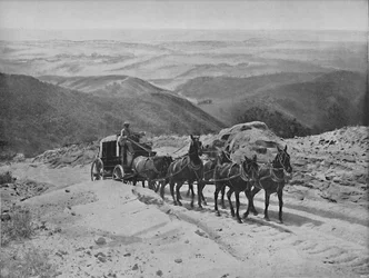 Passagem de San Marcos Pass, Califórnia, c1897.