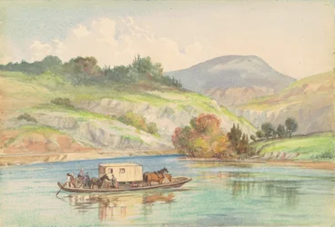 Atravessando o rio James, 1878.