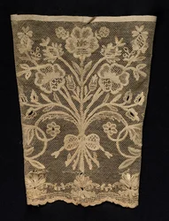 Manguito com videiras florais, século XIX.