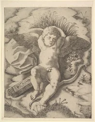 Cupido dormindo, século XVI.