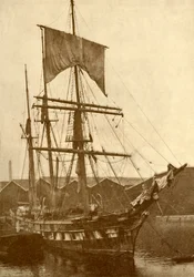 Cutty Sark, o famoso velho China Clipper que quebrou todos os recordes de velocidade nos anos setenta e oitenta