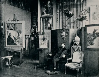Dagnan em seu estúdio, c1897