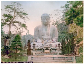 Daibutsu em Kamakura, Japão, início do século XX