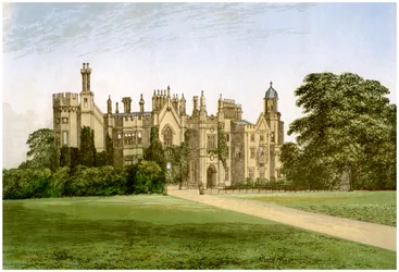 Palácio de Danbury, Essex, casa do Bispo de Rochester, c1880