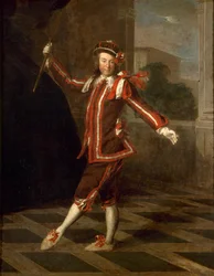 Mezzetin dançante, cerca de 1720.