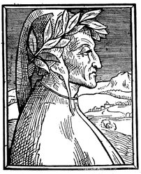 Dante Alighieri 1265-1321, poeta italiano, 1521