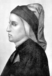 Dante Alighieri, poeta florentino italiano, 1903