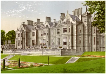 Dartrey, Condado de Monaghan, Irlanda, casa do Conde de Dartrey, c1880