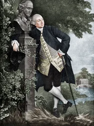 David Garrick 1717-1779, ator inglês, dramaturgo, gerente e produtor de teatro, 1905