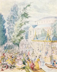 Dia do baile de máscaras em Ranelagh Gardens, 1842, 1903.
