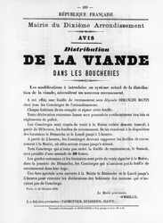 De La Viande, dos cartazes políticos franceses da Comuna de Paris, maio de 1871
