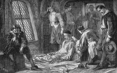 Morte do Almirante Blake, 7 de agosto de 1657, c1880