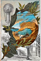 Morte de Pilâtre de Rozier e Romain, 1785, década de 1890.