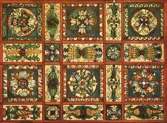 Decoração na Igreja de São Valentim, Chechlau, 1928.