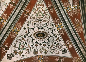 Decoração na Igreja de Saint-Martin, Lutry, Vaud, Suíça, 1928.