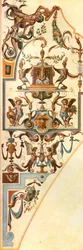 Decoração no Palácio Nymphenburg, Munique, Alemanha, 1928.