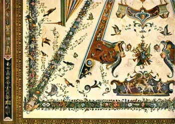 Decoração na Galeria Uffizi, Florença, Itália, 1928.