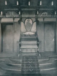 Decorações para uma sala de música de Fritz Erler, c1899