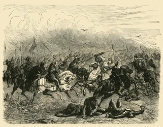 Derrota de Abdalrahman em Poitiers, 732AD, 1890.