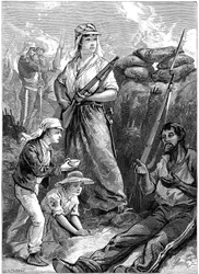 Defesa do forte em Futtegurh, motim indiano, 1857-1859 c1895