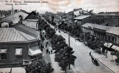 Rua Deribasovskaya, Odessa, Rússia, meados do século XIX