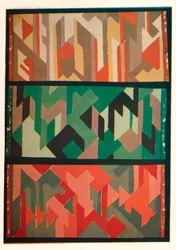 Desenhos para tapetes da Allgauer Handwebeteppiche, c1928