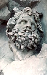 Detalhe do Grande Friso do Altar de Pérgamo, 180-159 aC