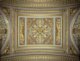 Detalhe de uma cúpula, Galeria de batalhas Galeria das batalhas, Palácio de Versalhes, França