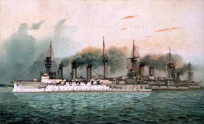 Alemão: S. M. Esquadrões de treinamento Victoria Louise & Kurfürst Friedrich Wilhelm & Weißenburg
