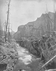 Devils Canyon, Banff, territórios do noroeste, Canadá, c1900.