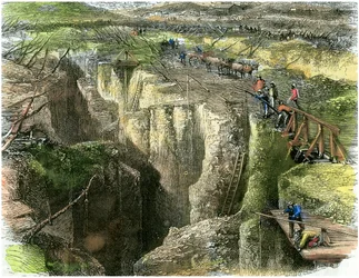 Campo de diamante, c1880