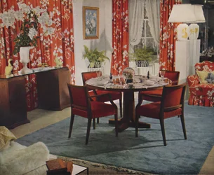 Sala de jantar projetada por Hayes Marshall, 1939