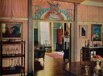 Sala de jantar projetada por C. Maresco Pearce., 1941