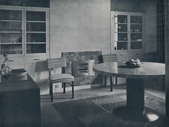 Sala de jantar para uma casa em Highgate Village, Londres, 1936