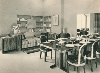Sala de jantar produzida por La Maitrise, c1928