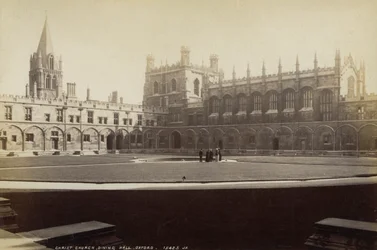 Sala de jantar, Christ Church College, Oxford, Oxfordshire, final do século XIX ou início do século XX