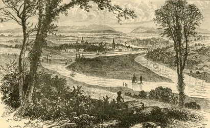 Vista distante de Perth, 1898.