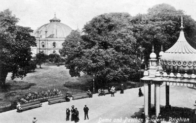 Dome and Pavilion Gardens, Brighton, início do século XX