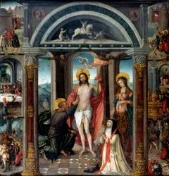 Duvidando de Thomas colocando a mão nas feridas de Cristo